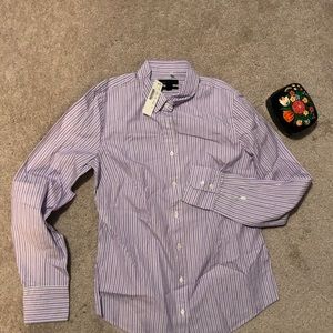 J.crew perfect shirt in lilac stripe